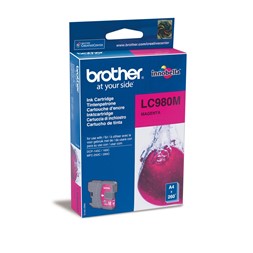 Blekk BROTHER LC980M  rød