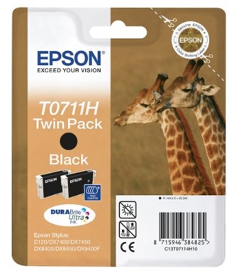 Blekk EPSON C13T07114H10 sort