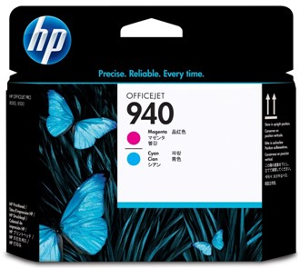 Skrivehode HP C4901A serie 940 blå/rød