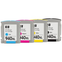 Blekk HP C4909AE serie 940XL gul