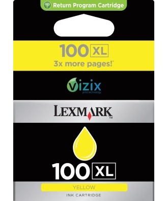 Blekk LEXMARK 014N1071B serie 100XL gul