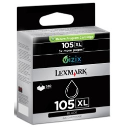 Blekk LEXMARK 014N0822E serie 105XL sort