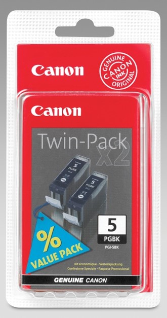 Blekk CANON PGI-5BK Twin Pack sort (2)
