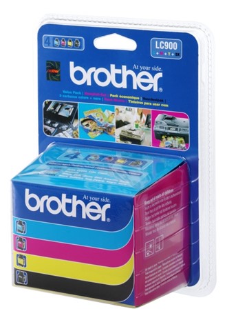 Blekk BROTHER LC900 sort/blå/rød/gul (4)