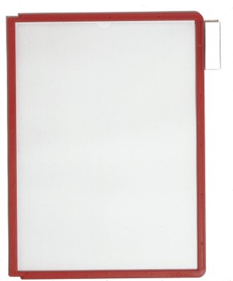 Lomme SHERPA® A4 matt refleksfri PP rød
