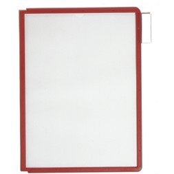 Lomme SHERPA® A4 matt refleksfri PP rød