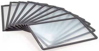 Lomme SHERPA® A5 matt refleksfri PP sort