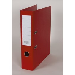 Brevordner A4 75 mm økonomi rød