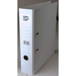 Brevordner EMO A4 80mm skinne hvit