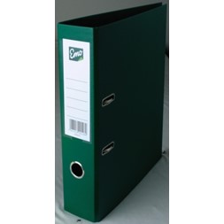 Brevordner EMO A4 80mm skinne grønn