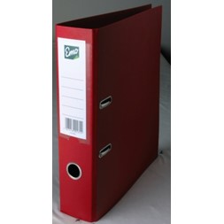 Brevordner EMO A4 80mm skinne burgunder