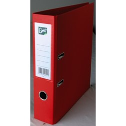 Brevordner EMO A4 80mm skinne rød