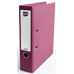 Brevordner EMO A4 80mm rosa