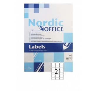 Etikett Noa ILC A4 63,5x38,1mm(2100)