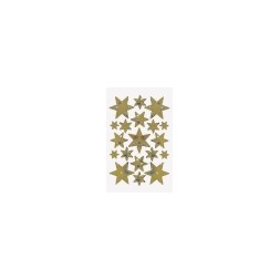 Etikett HERMA dekor Gullstjerne Hologra