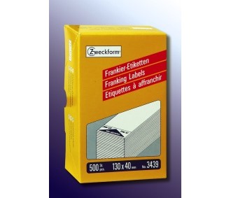 Etikett AVERY frankering enk 130x40(500)