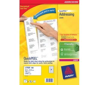 Etikett AVERY laser A4 Q 99,1x139 (400)