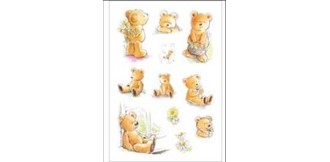 Etikett HERMA dekor Teddy glitter (2)
