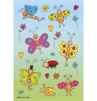 Etikett HERMA dekor sommerfugler (3)