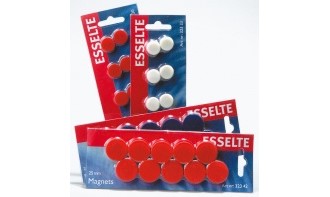 Magnet ESSELTE 25mm hvit  ripefri 10pk