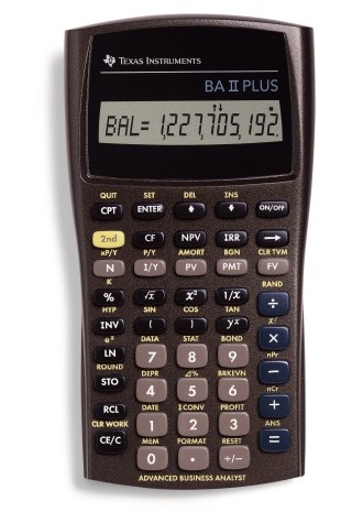 Kalkulator TEXAS TI-BA II Plus Finans