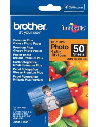 Papir BROTHER BP71 10x15 260g gloss (50)