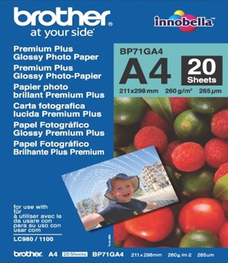 Papir BROTHER BP71 A4 260g gloss (20)