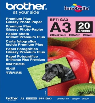 Papir BROTHER BP71 A3 260g gloss (20)