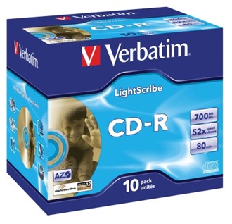 CD-R VERBATIM 700MB 52X lscribe jew (10)