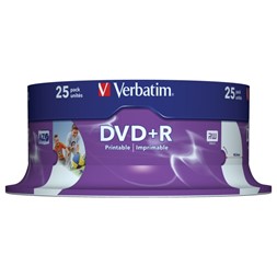 DVD+R VERBATIM 4.7GB 16X print spin (25)