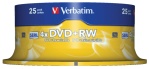 DVD+RW VERBATIM 4.7GB 4X spindle (25)