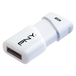 Minne PNY USB Compact Attachè 4GB hvit