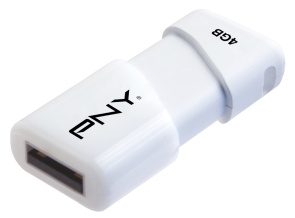 Minne PNY USB Compact Attachè 4GB hvit