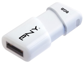 Minne PNY USB Compact Attachè 8GB hvit