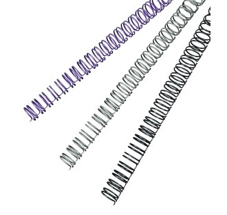 Metallspiral GBC 6mm 34r 3:1 sort (100)