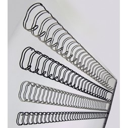 Metallspiral LEITZ  8mm 3:1 sølv (100)