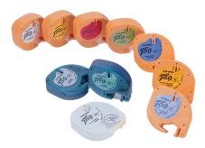 Tape DYMO LetraTAG 12mm plast sort/hvit