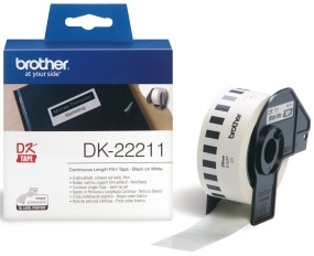 Etikett BROTHER DK22211 pla 29mmx15,24m