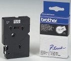 Tape BROTHER TC291 9mmx7,7m sort på hvit