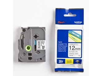 Tape BROTHER TZE231 12mmx8m sort på hvit