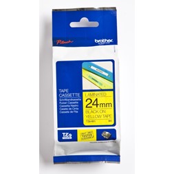 Tape BROTHER TZE651 24mmx8m sort på gul