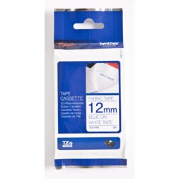 Tape BROTHER TZEFA3 12mmx3m blå på hvit