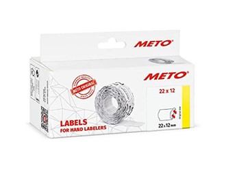 Prisetikett METO 22x12mm rull hvit (6)