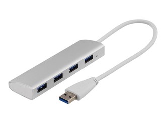 Kabel DELTACO USB 3.0 HUB 4xA 0,3m