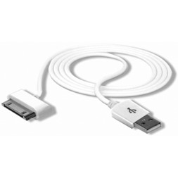 Kabel PURO USB-Apple 30pin hvit
