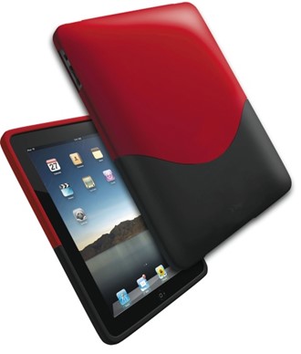 iPadomslag IFROGZ Luxe plast rød/sort