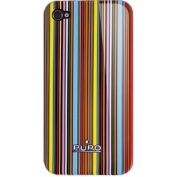 iPhoneomslag PURO Line 4G brun/gul