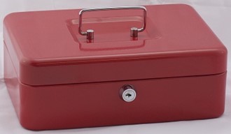 Pengeskrin WEDO 25x18x9cm rød