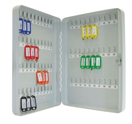 Nøkkelskap WEDO 70 nøkler 28x37x6cm grå