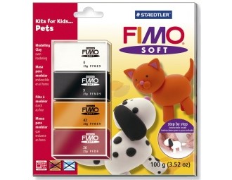 Modelleringsleire FIMO soft 8024 Pets